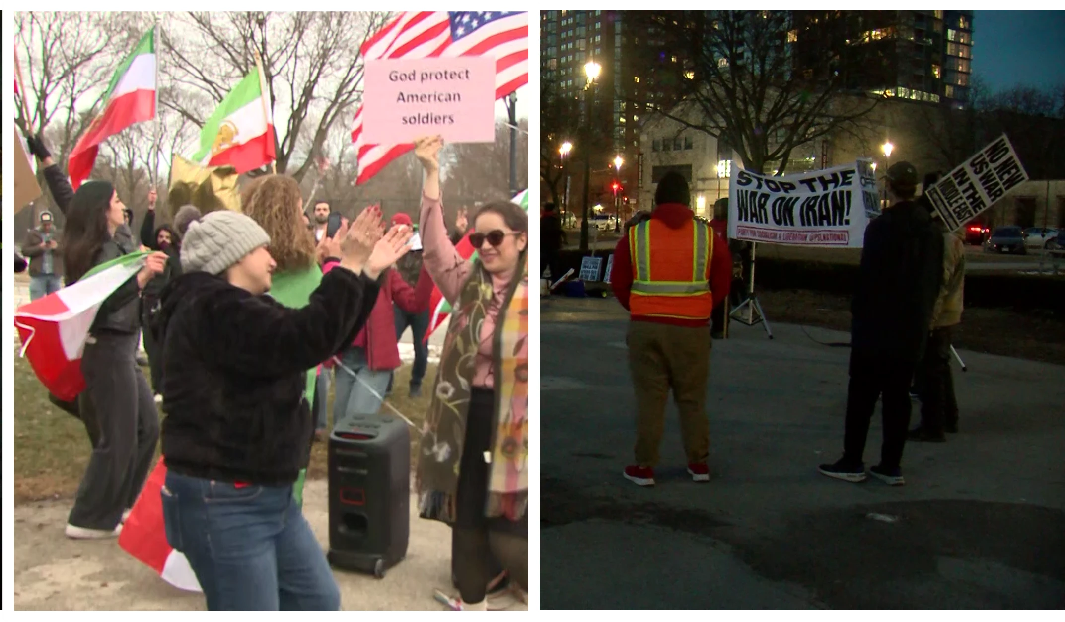 ਮਿਲਵਾਕੀ ’ਚ ਇਹਰਾਨ ’ਤੇ ਅਮਰੀਕਾ-ਇਜ਼ਰਾਈਲ ਹਮਲੇ ਦੇ ਖਿਲਾਫ ਅਤੇ ਹੱਕ ਵਿੱਚ ਸਰਗਰਮੀਆਂ