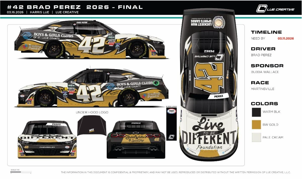 ਬ੍ਰੈਡ ਪੇਰੇਜ਼ ਦੀ ਯੰਗਜ਼ ਮੋਟੋਰਸਪੋਰਟਸ ਨਾਲ ਨਾਸਕਾਰ ਡੈਬਿਊ