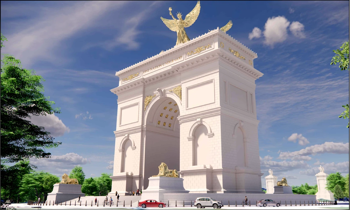 ਟਰੰਪ ਆਰਚ ਲਈ ਨਵੇਂ ਯੋਜਨਾ, ਲਿੰਕਨ ਯਾਦਗਾਰ ਨਾਲੋਂ ਵੱਡੀ