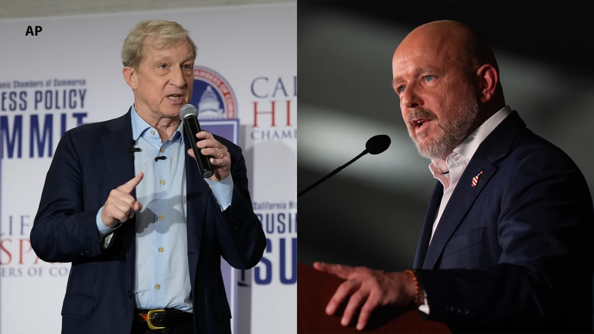 ਕੈਲੀਫੋਰਨੀਆ ਗਵਰਨਰ ਮੁਕਾਬਲੇ 'ਚ ਟੌਮ ਸਟੀयर ਅੱਗੇ