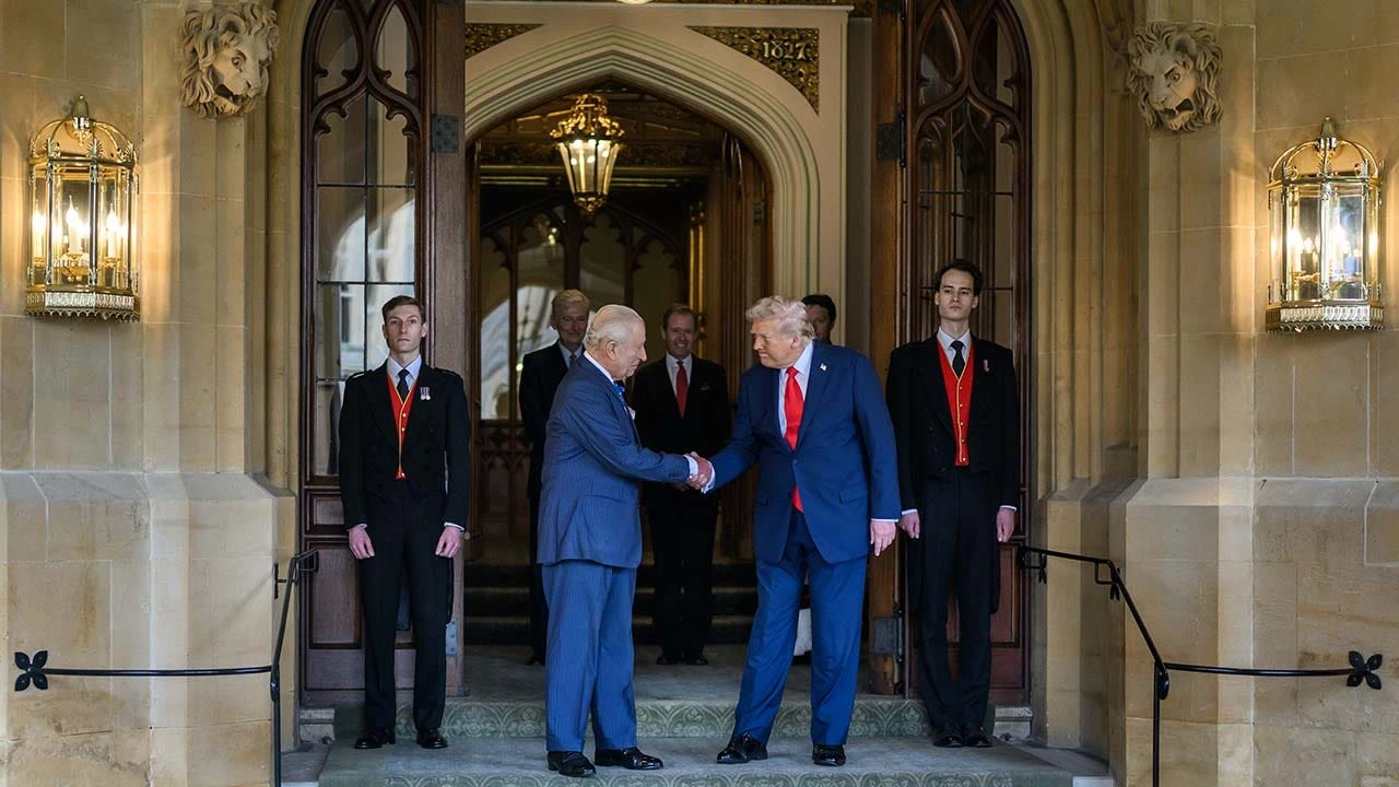 ਕਿੰਗ ਚਾਰਲਸ ਨੇ ਯੂਐਸ ਦੌਰੇ ਤੇ ਪ੍ਰਧਾਨ ਮੰਤਰੀ ਟਰੰਪ ਦਾ ਸਵਾਗਤ ਕੀਤਾ