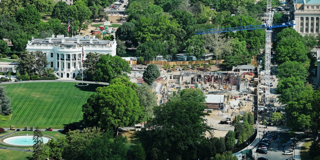 ਵਾਈਟ ਹਾਊਸ ਬਾਲਰੂਮ ਲਈ ਟੈਕਸਦਾਤਿਆਂ ਦੇ ਪੈਸੇ ਚੁਣੌਤੀ ਦਾ ਬਣਿਆ ਮੁੱਦਾ